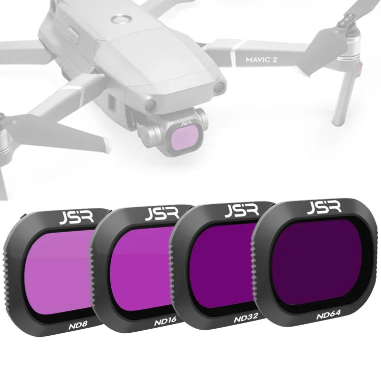 ฟิลเตอร์เลนส์กรองแสง JSR Drone 4 in 1 ND8+ND16+ND32+ND64 สำหรับ DJI MAVIC 2 Pro, ND8+ND16+ND32+ND64