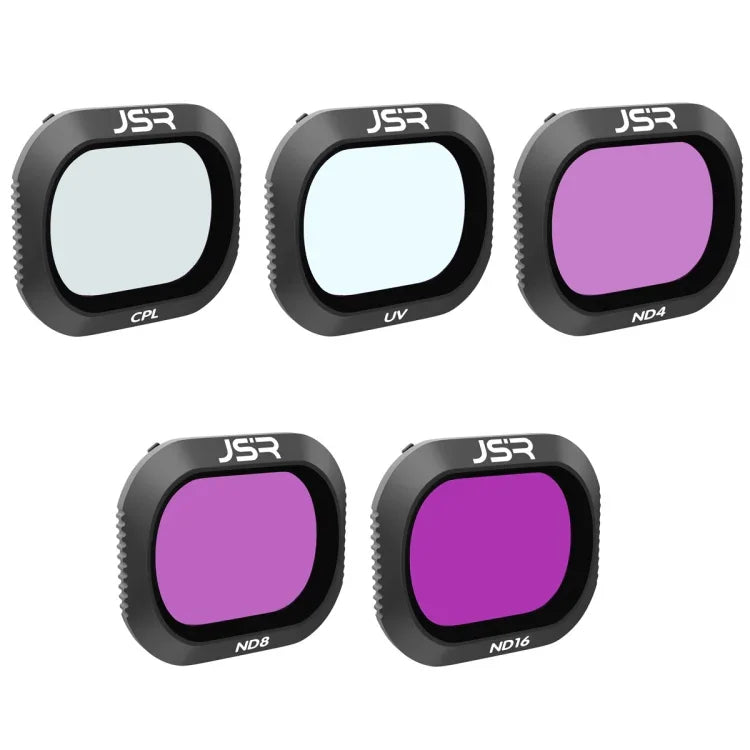 ฟิลเตอร์เลนส์กรองแสง JSR Drone 5 in 1 UV+CPL+ND4+ND8+ND16 สำหรับ DJI MAVIC 2 Pro, UV+CPL+ND4+ND8+ND16