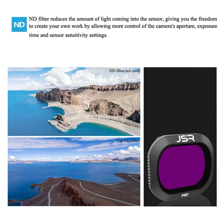 ฟิลเตอร์เลนส์กรองแสง JSR Drone 6 in 1 UV+CPL+ND4+ND8+ND16+ND32 สำหรับ DJI MAVIC 2 Pro, UV+CPL+ND4+ND8+ND16+ND32