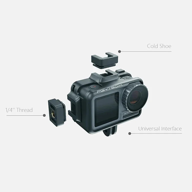 อุปกรณ์กรงกระต่ายสำหรับกล้องกีฬา PGYTECH P-11B-010 สำหรับ DJI Osmo Action