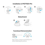 PGYTECH P-GM-132 ที่ยึดโทรศัพท์ด้วยถ้วยดูดสำหรับกล้องแอคชั่น DJI Osmo Action & GoPro 8/7, P-GM-132