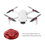 ฝาครอบป้องกันมอเตอร์โลหะ Sunnylife 4 ชิ้น สำหรับ DJI Mini 2