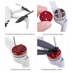 ฝาครอบป้องกันมอเตอร์โลหะ Sunnylife 4 ชิ้น สำหรับ DJI Mini 2