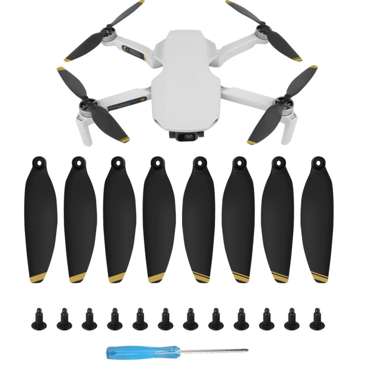 ชุดใบพัดปีกปลดเร็วเสียงต่ำ Sunnylife 8 ชิ้น รุ่น 4726F สำหรับ DJI Mini 2, สำหรับ DJI Mini 2 Silver, สำหรับ DJI Mini 2 Gold