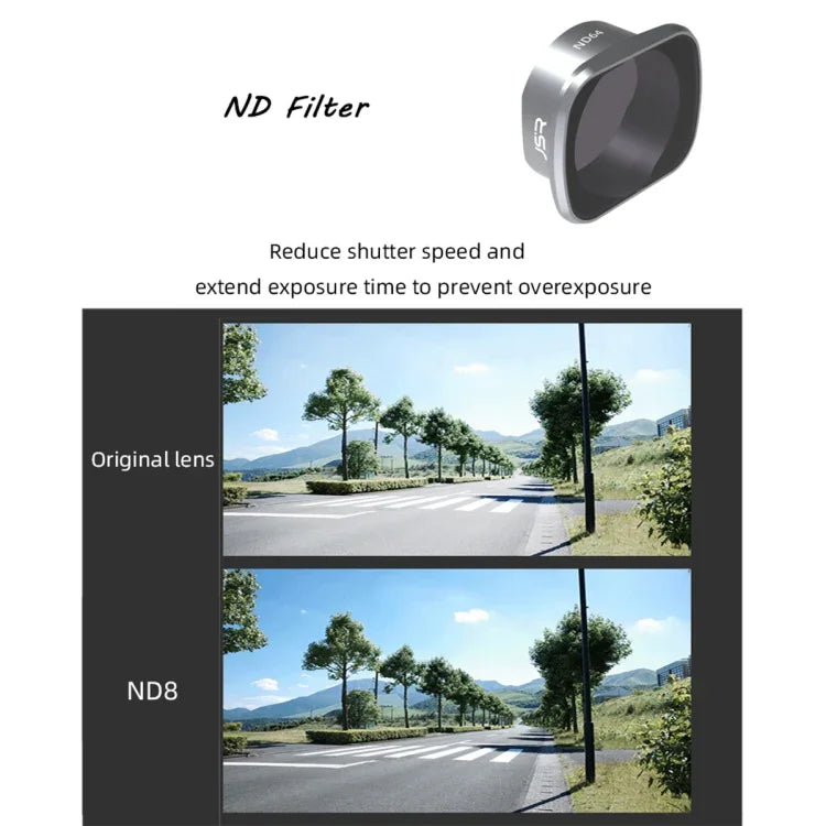 ฟิลเตอร์เลนส์ JSR KS ND64 สำหรับ DJI FPV, กรอบอะลูมิเนียมอัลลอย, ND64