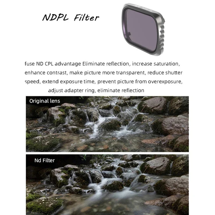ฟิลเตอร์เลนส์ JSR KS ND8PL สำหรับ DJI Air 2S กรอบอะลูมิเนียม ND8PL