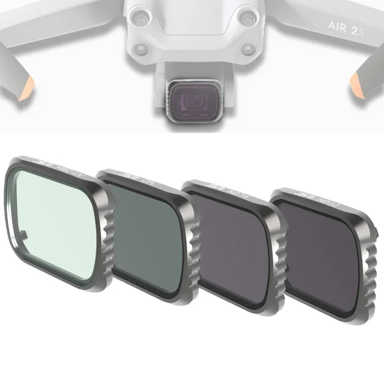 ฟิลเตอร์เลนส์ JSR KS 4-in-1 UV + CPL + ND16 + ND32 สำหรับ DJI Air 2S กรอบอะลูมิเนียม UV + CPL + ND16 + ND32