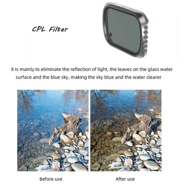 ฟิลเตอร์เลนส์ JSR KS 4-in-1 UV + CPL + ND16 + ND32 สำหรับ DJI Air 2S กรอบอะลูมิเนียม UV + CPL + ND16 + ND32