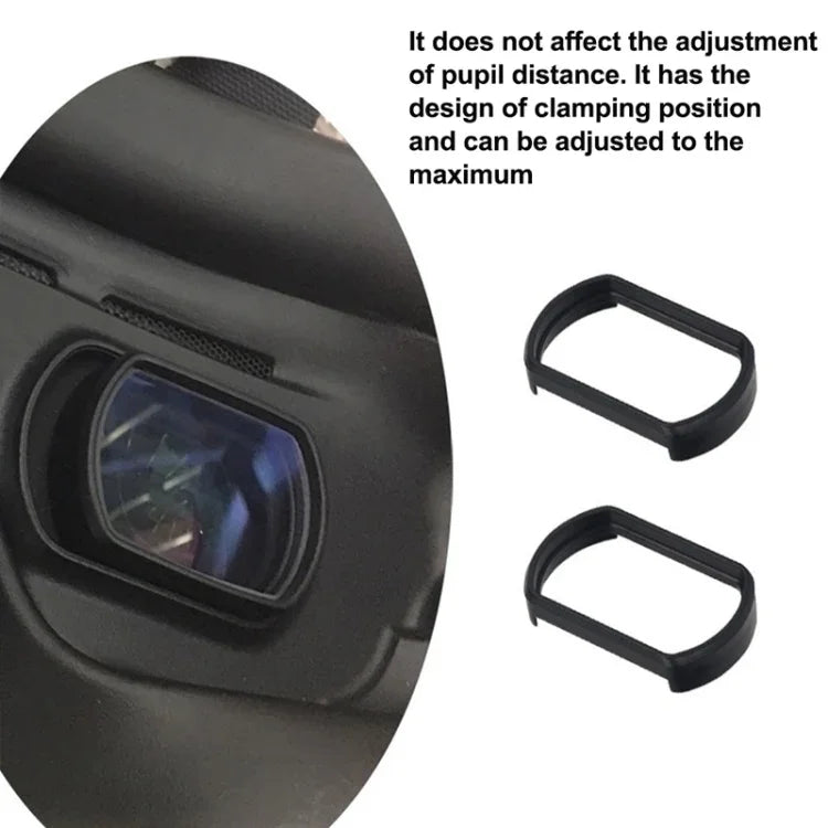 เลนส์แว่นสายตาสั้น RCSTQ 2 ชิ้น 350 องศา เลนส์แก้ไขสายตาแบบ Aspherical สำหรับ DJI FPV Goggles V2, 350 องศา