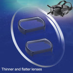 เลนส์แว่นสายตาสั้น RCSTQ 2 ชิ้น 350 องศา เลนส์แก้ไขสายตาแบบ Aspherical สำหรับ DJI FPV Goggles V2, 350 องศา