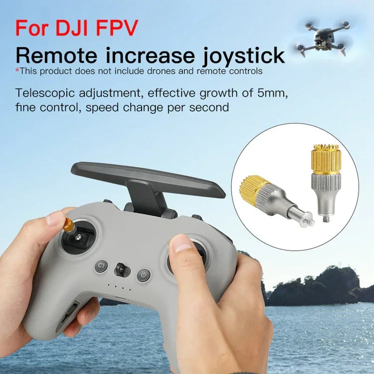 จอยสติ๊กนิ้วหัวแม่มือแบบดึงออกได้สองสี RCSTQ สำหรับรีโมตคอนโทรลโดรน DJI FPV Combo, สำหรับ DJI FPV สองสี