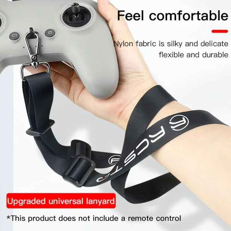 สายคล้องคอหนา RCSTQ ป้องกันการหล่นและสูญหาย สำหรับรีโมตคอนโทรล DJI FPV, หนา