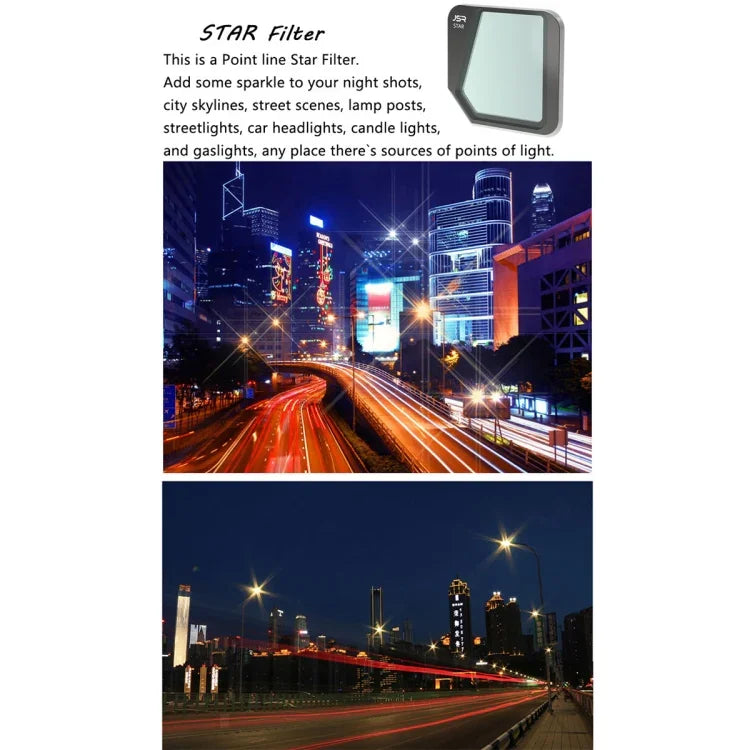 ฟิลเตอร์เลนส์ JSR Drone 8 in 1 MCUV+CPL+ND16+32+64+1000+STAR+NIGHT สำหรับ DJI Mavic 3, MCUV+CPL+ND16+32+64+1000+STAR+NIGHT