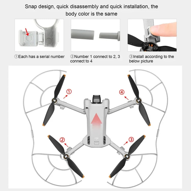 แหวนป้องกันใบพัดโดรน STARTRC ป้องกันการชน สำหรับ DJI Mini 3 Pro, สำหรับ DJI Mini 3 Pro