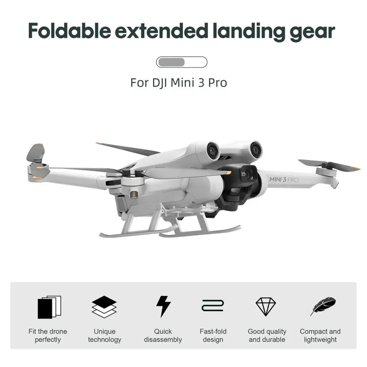 ขาตั้งฝึกลงจอด STARTRC แบบพับได้ กันตก กันสกปรก สำหรับ DJI Mini 3 Pro, สำหรับ DJI Mini 3 Pro