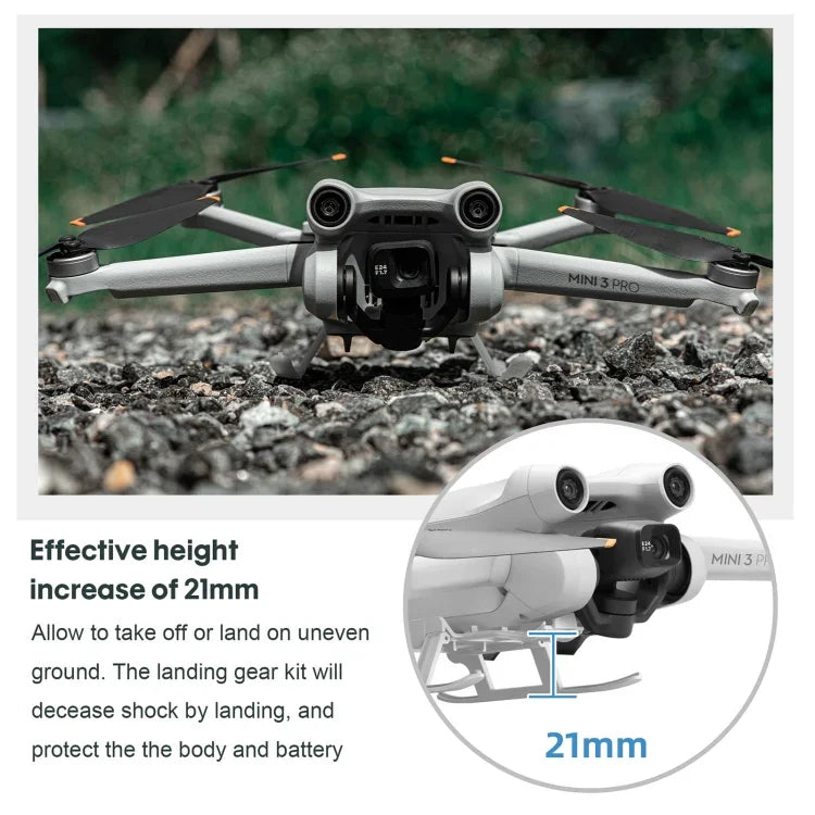 ขาตั้งฝึกลงจอด STARTRC แบบพับได้ กันตก กันสกปรก สำหรับ DJI Mini 3 Pro, สำหรับ DJI Mini 3 Pro