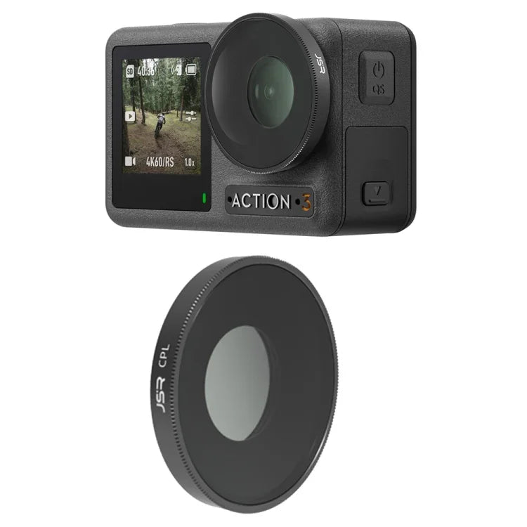 JSR ฟิลเตอร์เลนส์ CPL สำหรับ DJI Osmo Action 3, CPL