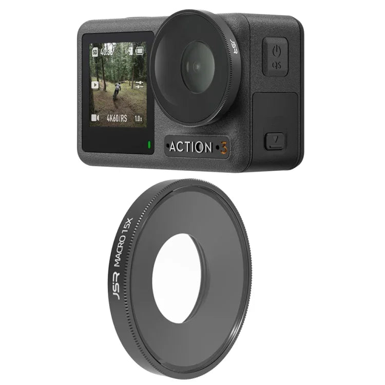 JSR ฟิลเตอร์เลนส์มาโคร 15X สำหรับ DJI Osmo Action 3, มาโคร 15X