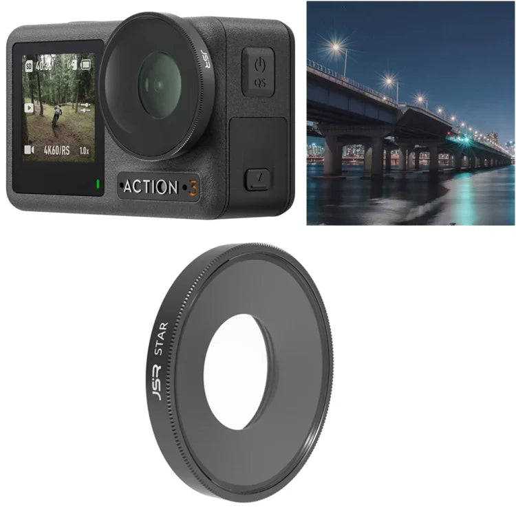 JSR ฟิลเตอร์เลนส์ Starlight สำหรับ DJI Osmo Action 3, Starlight