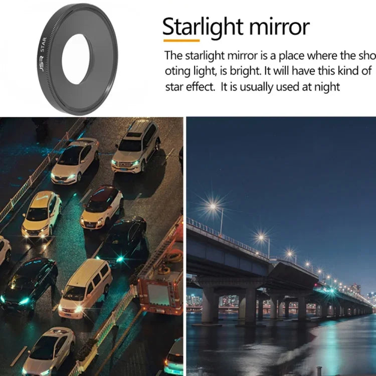 JSR ฟิลเตอร์เลนส์ Starlight สำหรับ DJI Osmo Action 3, Starlight