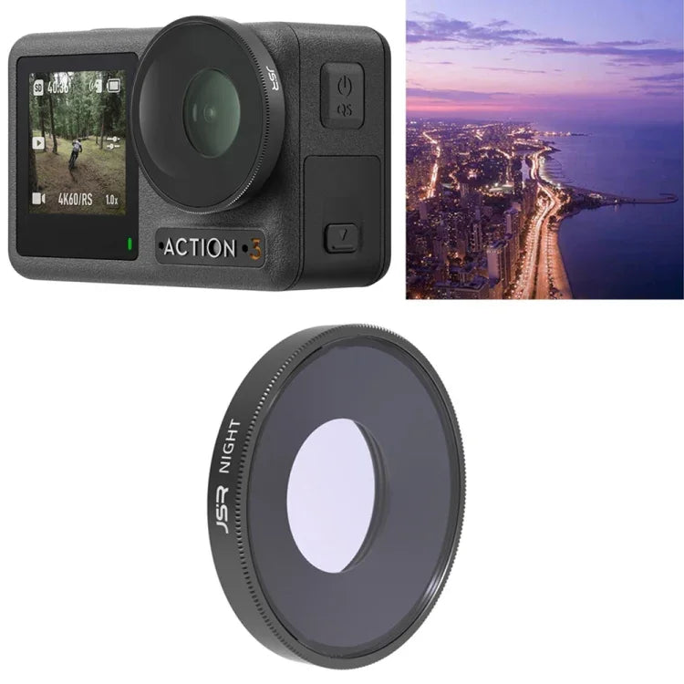 JSR ฟิลเตอร์เลนส์ NIGHT สำหรับ DJI Osmo Action 3, NIGHT