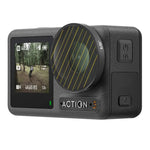 JSR ฟิลเตอร์เลนส์ลายเส้นสำหรับ DJI Osmo Action 3, สีทองลายเส้น, สีน้ำเงินลายเส้น