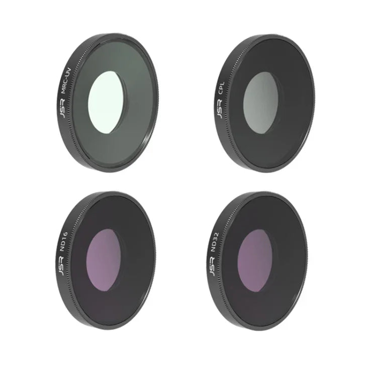 JSR ฟิลเตอร์เลนส์ 4-in-1 UV CPL ND16 ND32 สำหรับ DJI Osmo Action 3, 4-in-1