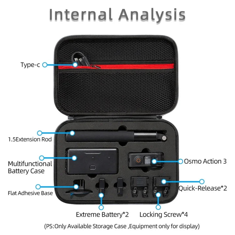 กระเป๋าเก็บและพกพา DJI Osmo Action 3 ขนาด: 21.5 x 29.5 x 10ซม.