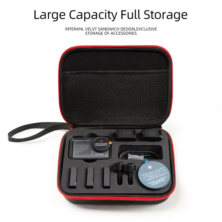 กระเป๋าเก็บของสำหรับ DJI Osmo Action 3, ขนาด 21x16x6cm, สำหรับ DJI Osmo Action 3