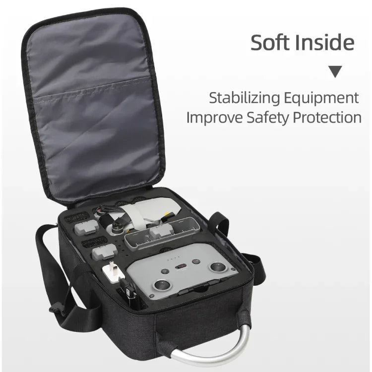 สำหรับ DJI Mini 2 SE กระเป๋าใส่รีโมทสะพายไหล่กันกระแทก ขนาด 30 x 22 x 8.5 ซม., สีดำ