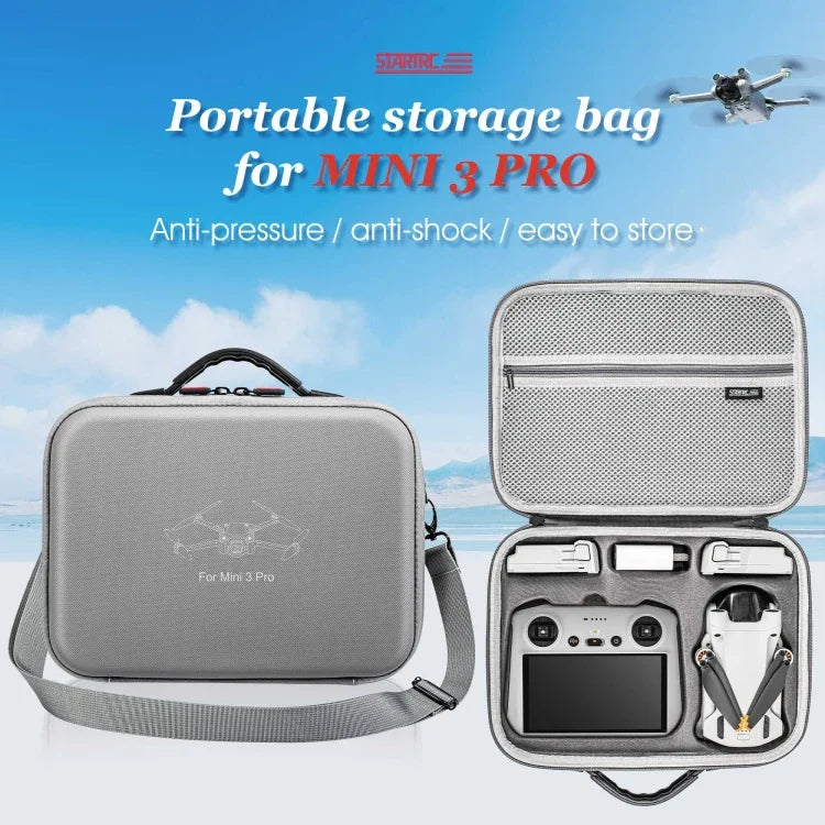 กระเป๋าสะพายกันน้ำ STARTRC สำหรับ DJI Mini 3 Pro / RC พร้อมหน้าจอ, สำหรับ DJI Mini 3 Pro / RC พร้อมหน้าจอ