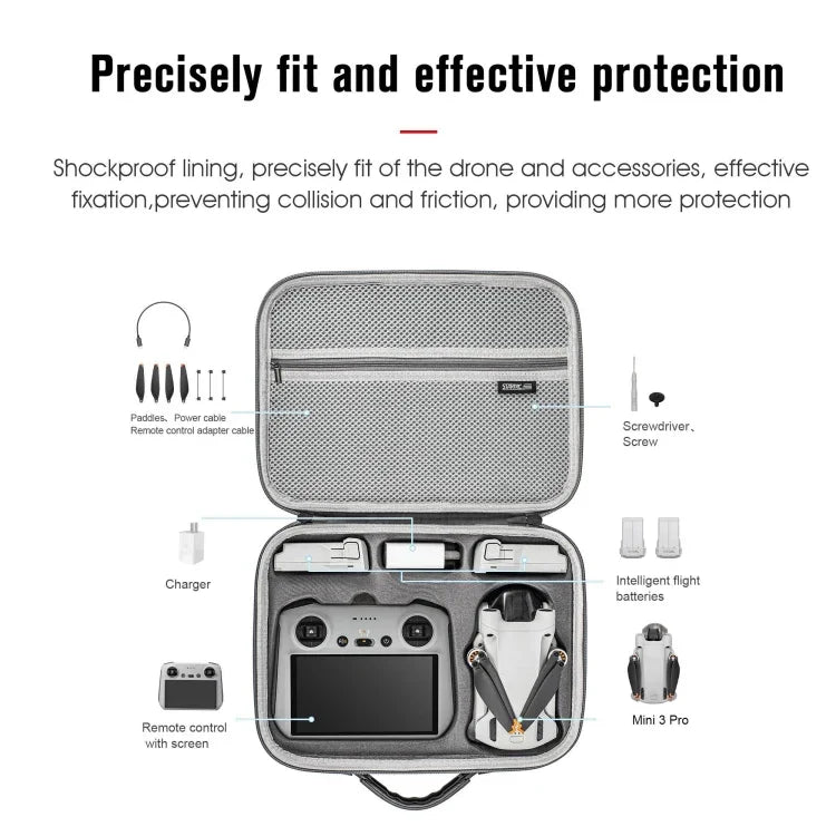 กระเป๋าสะพายกันน้ำ STARTRC สำหรับ DJI Mini 3 Pro / RC พร้อมหน้าจอ, สำหรับ DJI Mini 3 Pro / RC พร้อมหน้าจอ