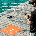 แผ่นจอดโดรนพับได้แบบสี่เหลี่ยมพกพา STARTRC ขนาด 65 ซม. สำหรับ DJI FPV / mini 2 / Mavic Air 2 / Air 2S, 65 ซม.