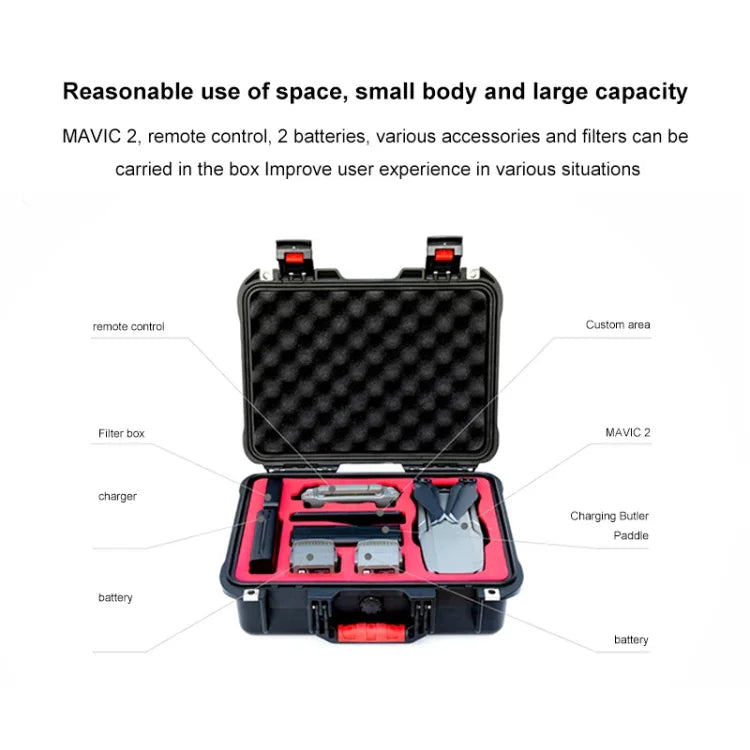 กล่องเก็บของกันน้ำ PGYTECH P-HA-033 สำหรับ DJI Mavic 2, P-HA-033 สำหรับ DJI Mavic 2
