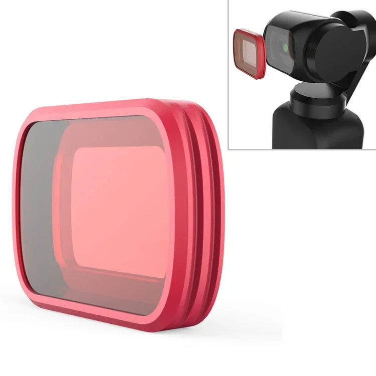 ฟิลเตอร์กรองแสงดำน้ำสีแดงอ่อน PGYTECH P-18C-016 สำหรับ DJI Osmo Pocket, P-18C-016