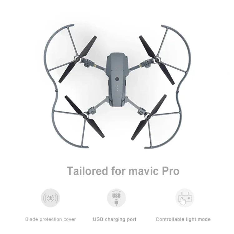 ฝาครอบป้องกันโคมไฟ LED เฉพาะสำหรับ DJI Mavic Pro PGYTECH P-MA-124, สำหรับ DJI Mavic Pro