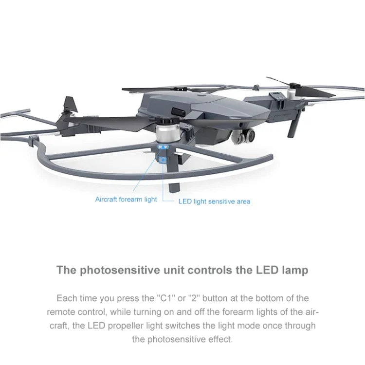 ฝาครอบป้องกันโคมไฟ LED เฉพาะสำหรับ DJI Mavic Pro PGYTECH P-MA-124, สำหรับ DJI Mavic Pro