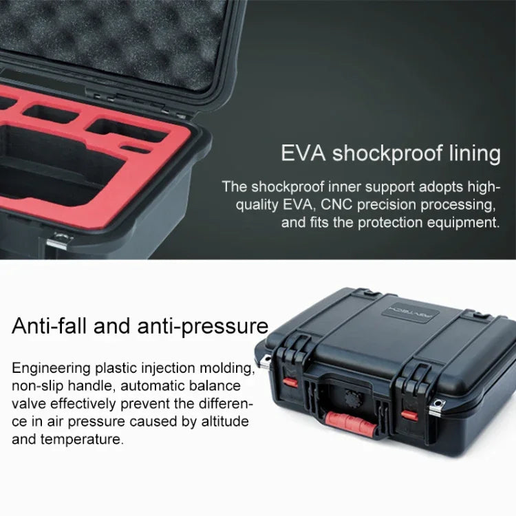 กล่องเก็บของกันน้ำและความชื้นแบบพกพา PGYTECH P-16A-037 สำหรับ DJI Mavic Air 2, P-16A-037 สำหรับ DJI Mavic Air 2