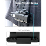 ที่ยึดแบตเตอรี่ Sunnylife จัดการสายไฟ ม้วนสาย พร้อมเคสป้องกันสำหรับ DJI FPV Goggles V2, ขาตั้งแบตเตอรี่ Sunnylife