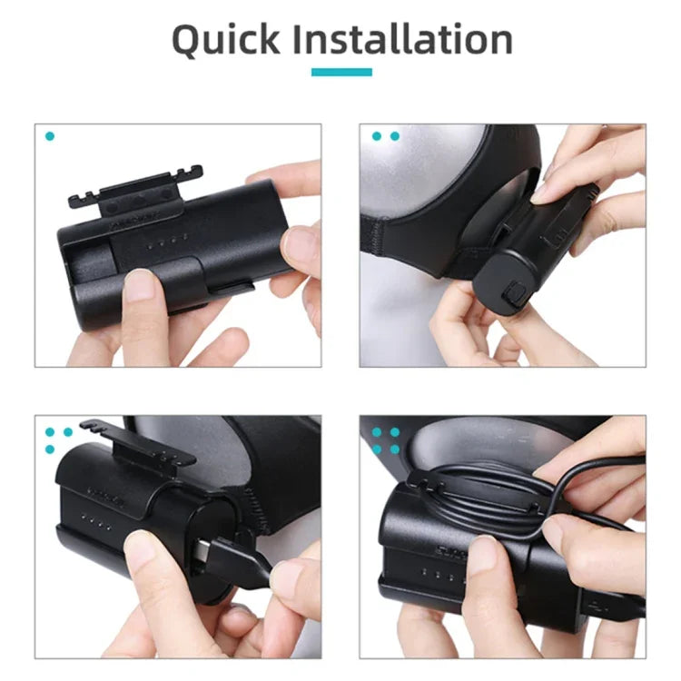 ที่ยึดแบตเตอรี่ Sunnylife จัดการสายไฟ ม้วนสาย พร้อมเคสป้องกันสำหรับ DJI FPV Goggles V2, ขาตั้งแบตเตอรี่ Sunnylife