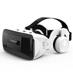 แว่นตาวิดีโอ 3D VR SHINECON G06EB เหมาะสำหรับสมาร์ทโฟนขนาด 4.7 นิ้ว - 6.1 นิ้ว พร้อมชุดหูฟัง HiFi, G06EB