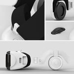 แว่นตาวิดีโอ 3D VR SHINECON G06EB เหมาะสำหรับสมาร์ทโฟนขนาด 4.7 นิ้ว - 6.1 นิ้ว พร้อมชุดหูฟัง HiFi, G06EB