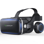 แว่นตาวิดีโอ 3D VR SHINECON G04E เหมาะสำหรับสมาร์ทโฟนขนาด 3.5 นิ้ว - 6.0 นิ้ว พร้อมชุดหูฟัง HiFi