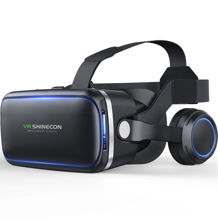 แว่นตาวิดีโอ 3D VR SHINECON G04E เหมาะสำหรับสมาร์ทโฟนขนาด 3.5 นิ้ว - 6.0 นิ้ว พร้อมชุดหูฟัง HiFi