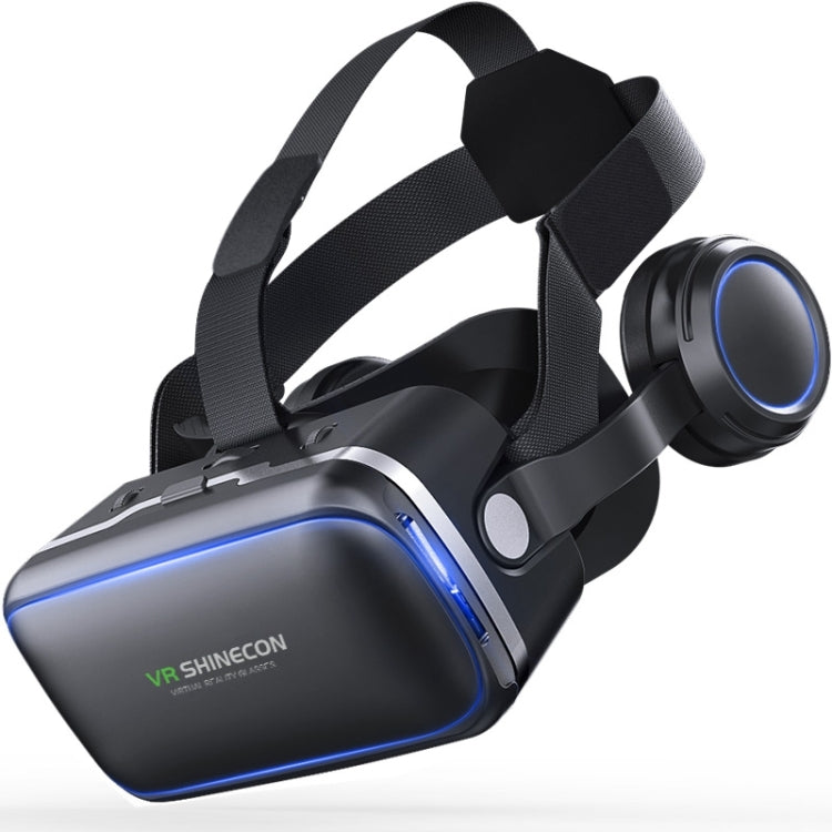 แว่นตาวิดีโอ 3D VR SHINECON G04E เหมาะสำหรับสมาร์ทโฟนขนาด 3.5 นิ้ว - 6.0 นิ้ว พร้อมชุดหูฟัง HiFi