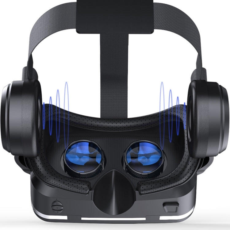 แว่นตาวิดีโอ 3D VR SHINECON G04E เหมาะสำหรับสมาร์ทโฟนขนาด 3.5 นิ้ว - 6.0 นิ้ว พร้อมชุดหูฟัง HiFi