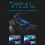 แว่นตาวิดีโอ 3D ความจริงเสมือน VR SHINECON G06E เหมาะสำหรับสมาร์ทโฟนขนาด 4.7 นิ้ว - 6.1 นิ้ว พร้อมชุดหูฟัง, G06E