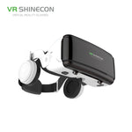 แว่นตาวิดีโอ 3D ความจริงเสมือน VR SHINECON G06E เหมาะสำหรับสมาร์ทโฟนขนาด 4.7 นิ้ว - 6.1 นิ้ว พร้อมชุดหูฟัง, G06E