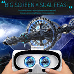 แว่นตาวิดีโอ 3D ความจริงเสมือน VR SHINECON G06E เหมาะสำหรับสมาร์ทโฟนขนาด 4.7 นิ้ว - 6.1 นิ้ว พร้อมชุดหูฟัง, G06E