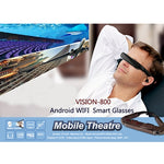 VISION-800 แว่นตาอัจฉริยะ Retina 3D VR ระบบ Android 4.4 1GB+2GB พร้อมกล้อง 5.0MP รองรับ WiFi, Bluetooth, การ์ด TF, บันทึกวิดีโอ